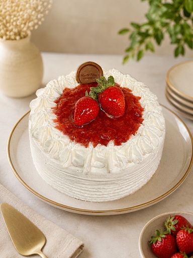 Torta de Morango e Chantilly