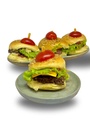 Mini Hamburguer Gourmet americano 25 Unds