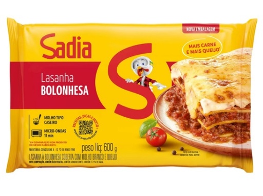 [Lasanha Bolonhesa Sadia 650g] Lasanha Bolonhesa Sadia 600g