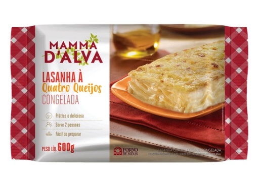 [Lasanha Quatro Queijos Forno de Minas 650g] Lasanha Quatro Queijos Forno de Minas 650g