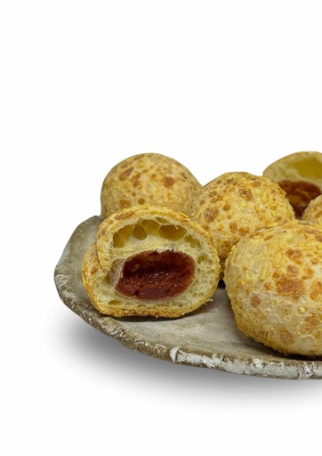 [Mini pão de queijo com goiabada 25 unds] Mini pão de queijo com goiabada 25 unds