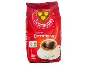 Pó de Café 3 Corações Extra Forte 500 g